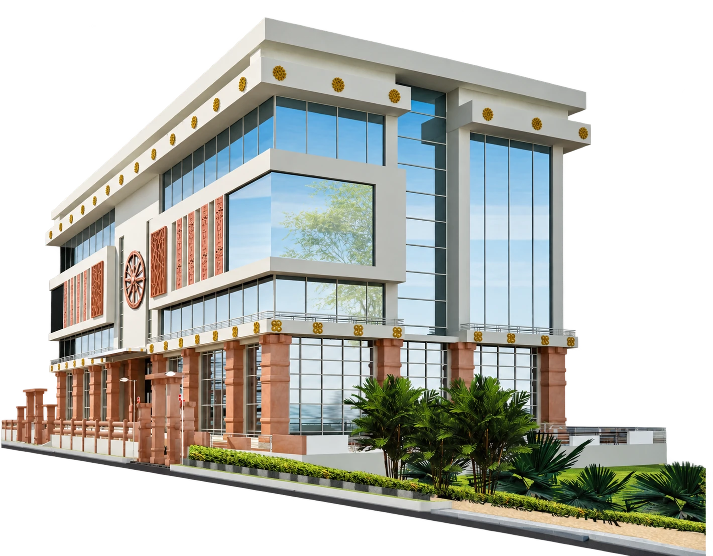 Design Tribe (India) Pvt. Ltd. office building rendering